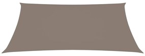 Πανί Σκίασης Ορθογώνιο Taupe 5 x 7 μ. από Ύφασμα Oxford - Μπεζ-Γκρι