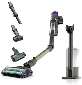 Όρθια ηλεκτρική σκούπα Shark IP3251EUT, 380W, 0.7 l, PowerDetect, Βραχίονας με δυνατότητα απόσπασης, Αυτονομία 70 λεπτά, Γκρι/Μωβ