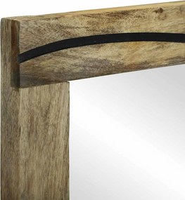 vidaXL Καθρέφτης Μπάνιου Ορθογώνιος Φυσικό 50 x 2,5 x 70 εκ