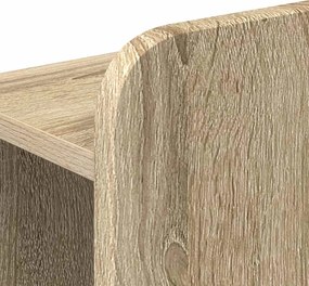 vidaXL Καλάθι με αποθήκη και κεφαλάρι Sonoma Δρυς 75 x 190 cm