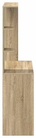 vidaXL Γραφείο Sonoma Δρυς 78.5 x 37 x 154.5 εκ Επεξεργασμένο ξύλο