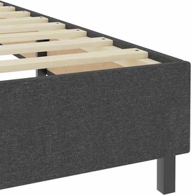 vidaXL Κρεβάτι Boxspring Σκούρο Γκρι 180 x 200 εκ. Υφασμάτινο