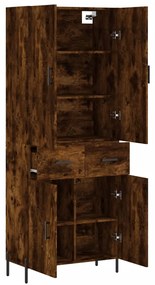 vidaXL Ντουλάπι Καπνιστή Δρυς 69,5x34x180 εκ. από Επεξεργασμένο Ξύλο