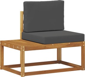vidaXL Σειρά Καναπέ Εξωτερικού με μαξιλάρι 3 pcs Φυσικό