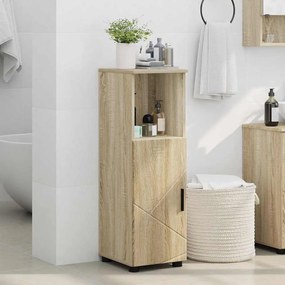 vidaXL Ντουλάπι Μπάνιου με αποθήκευση Δρύς Sonoma 30 x 35 x 95 εκ