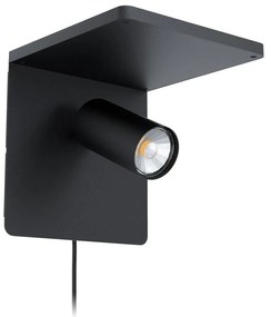 Φωτιστικό Τοίχου - Απλίκα Led Ciglie 98263 Black Eglo Metal