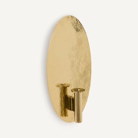 Κηροπήγιο-βάζο τοίχου οβάλ, ορείχαλκος, Lunou