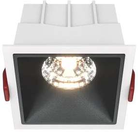 Χωνευτό Σποτ Οροφής Alfa LED 15W 3000K Μαύρο-Λευκό DL043-01-15W3K-D-SQ-WB MAYTONI DL043-01-15W3K-D-SQ-WB Ασπρόμαυρο