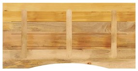 vidaXL Επιφάνεια Γραφείου Καμπύλη 140x60x2,5 εκ Μασίφ Ακατ. Μάνγκο