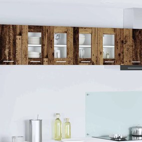 vidaXL Κρεμαστό ντουλάπι Riga 2 pcs Παλιό Ξύλο 60 x 31 x 40 εκ