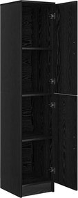 vidaXL Highboard Μαύρη Οξυά 35 x 39 x 168 εκ.
