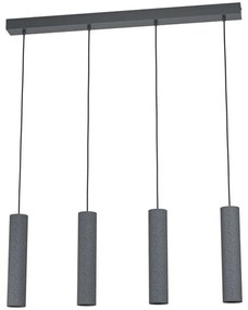 Φωτιστικό Οροφής - Ράγα 39822 Mentalona GU10/4 Anthracite Eglo Metal, Glass