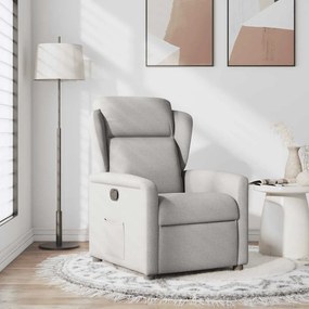 vidaXL Ανακλινόμενη καρέκλα Γκρι σύννεφο Ύφασμα