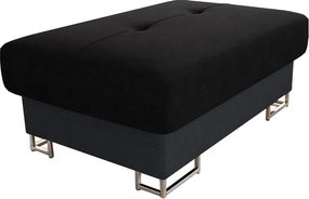 Πουφ Cotere-Gkri skouro - Mavro - 106.00Χ67.00Χ42.00cm