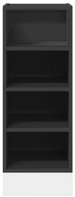 vidaXL Ντουλάπι Δαπέδου Riga Μαύρο 30x44,5x81,5 εκ. Μοριοσανίδα