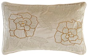 Μαξιλάρι DKD Home Decor Χρυσό 50 x 10 x 30 cm Blomster
