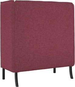 vidaXL Καναπές Υψηλής Πλάτης 101cm Μπορντό ύφασμα