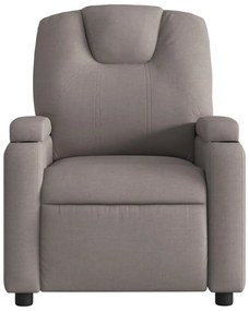 vidaXL Πολυθρόνα Ανακλινόμενη Taupe Υφασμάτινη