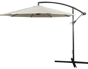 Ομπρέλα Στρογγυλή Γωνιακή Banana 23894 300cm White-Grey
