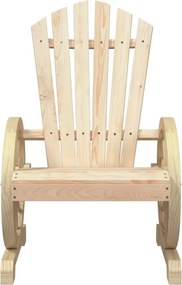 vidaXL Καρέκλες Κήπου Adirondack 2 τεμ. από Μασίφ Ξύλο Ελάτης