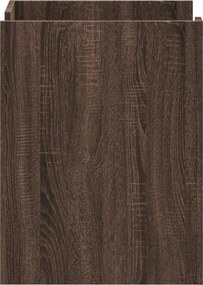 vidaXL Κομοδίνο Καφέ Δρυς 45x50x65 εκ. από Επεξεργασμένο Ξύλο