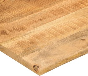 vidaXL Επιφάνεια Γραφείου Καμπύλη 100x80x2,5 εκ Μασίφ Ακατ. Μάνγκο