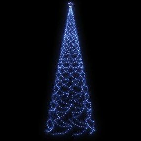 vidaXL Χριστουγεννιάτικο Δέντρο Μπλε 5 μ. 1400 LED με Μεταλλικό Στύλο