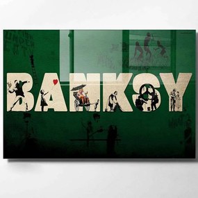 Πίνακας Γυάλινος 123BZM1708 100x70cm Multi Wallity Οριζόντιοι Glass