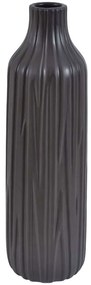 Βάζο Ανάγλυφο 832774 16,5x16,5x58cm Anthracite Ankor Ceramic