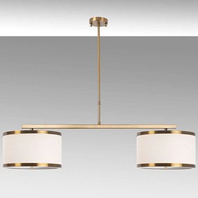 Φωτιστικό Οροφής - Ράγα Way 942FLG1365 100x30x37cm 2xE27 40W Beige-Gold Opviq