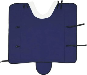 vidaXL Σαμάρι Ίππου Σκούρο μπλε 125 cm Πολικές φλις