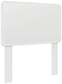 vidaXL Κεφαλάρι με κεφαλάρι Λευκό 75 cm Επεξεργασμένο ξύλο