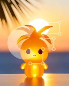 Intra Συλλεκτικό Ξύλινο Παζλ Plywood 4mm - Παιχνίδι ανανά με έντονο φωτισμό στο ηλιοβασίλεμα Σε Ξύλινο Κουτί - Διαστάσεις: 10x10 cm – 25 κομμάτια