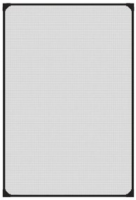 vidaXL Σήτα Εντόμων Μαγνητική για Παράθυρα Ανθρακί 80x120 εκ.