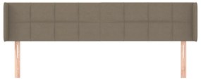 vidaXL Κεφαλάρι με Πτερύγια Taupe 163x16x78/88 εκ. Υφασμάτινο
