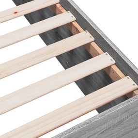 vidaXL Πλαίσιο Κρεβατιού Γκρι Sonoma 100x200 εκ. Επεξεργασμένο Ξύλο