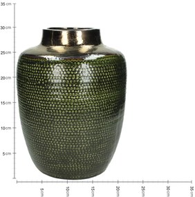 Βάζο ArteLibre Πράσινο Κεραμικό 23x23x30cm