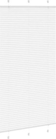 vidaXL Πλισέ περσίδα Λευκό 110x200 cm Πλάτος υφάσματος 109,4 cm