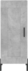 vidaXL Ντουλάπι Γκρι Σκυροδέματος 34,5x34x90 εκ. Επεξεργασμένο Ξύλο