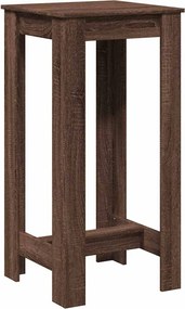 vidaXL Τραπέζι Μπαρ Καφέ Δρυς 51x50x103,5 εκ. Επεξ. Ξύλο