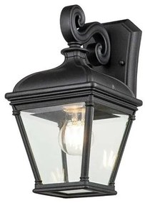 Φανάρι Απλίκα Φωτιστικό Τοίχου 1xE27 Μαύρο IP44 33cm Bayview BAYVIEW-2M-BK Elstead Lighting BAYVIEW-2M-BK Μαύρο