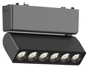 Φωτιστικό Μαγνητικής Ράγας LED 6W 12x8 IP20 3000K Inlight-T03301-BL-Μαύρο T03301-BL