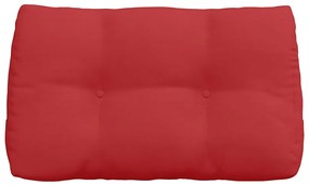 vidaXL Μαξιλάρι Πλάτης Κόκκινο 80 x 24 x 50 εκ ύφασμα