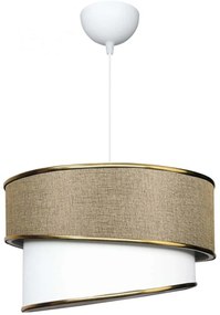 Φωτιστικό Οροφής Cyclop 204-0104 30x30x70cm 1xE27 Beige-White GloboStar