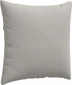 vidaXL Μαξιλάρι Καναπέ 2 pcs Ανοιχτό γκρι 60 x 60 cm ύφασμα