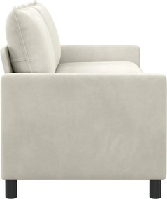 vidaXL Καναπές Κρεμ 196 x 81 x 87,5 εκ. Βελούδο