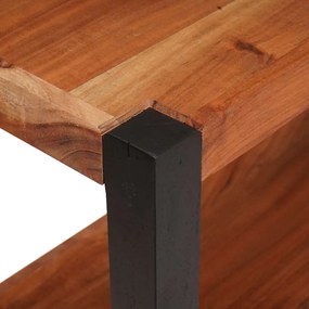 vidaXL Βιβλιοθήκη Καφέ, Μαύρο 80 x 30 x 40 εκ Στερεό Ξύλο Ακακίας