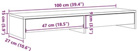 ΒΑΣΗ ΟΘΟΝΗΣ ΜΕ ΣΥΡΤΑΡΙΑ ΛΕΥΚΗ 100X27X15 ΕΚ. ΑΠΟ ΕΠΕΞΕΡΓ. ΞΥΛΟ 854670