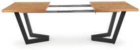 MASSIVE extension table, color: light oak / black DIOMMI V-PL-MASSIVE-ST