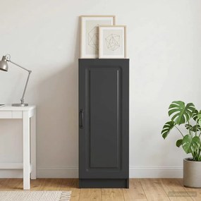vidaXL Πλαϊνό γραφείο Μαύρο 33 x 34,5 x 87 εκ. Επεξεργασμένο Ξύλο